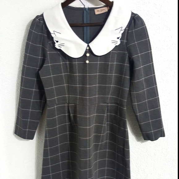 Kitty Grey Dress size L - Picture 12 of 15